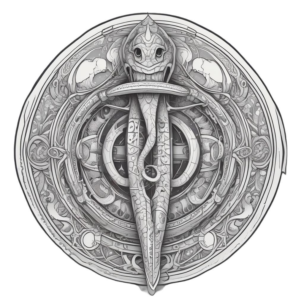 Celestial Coil Knife — moon stickers