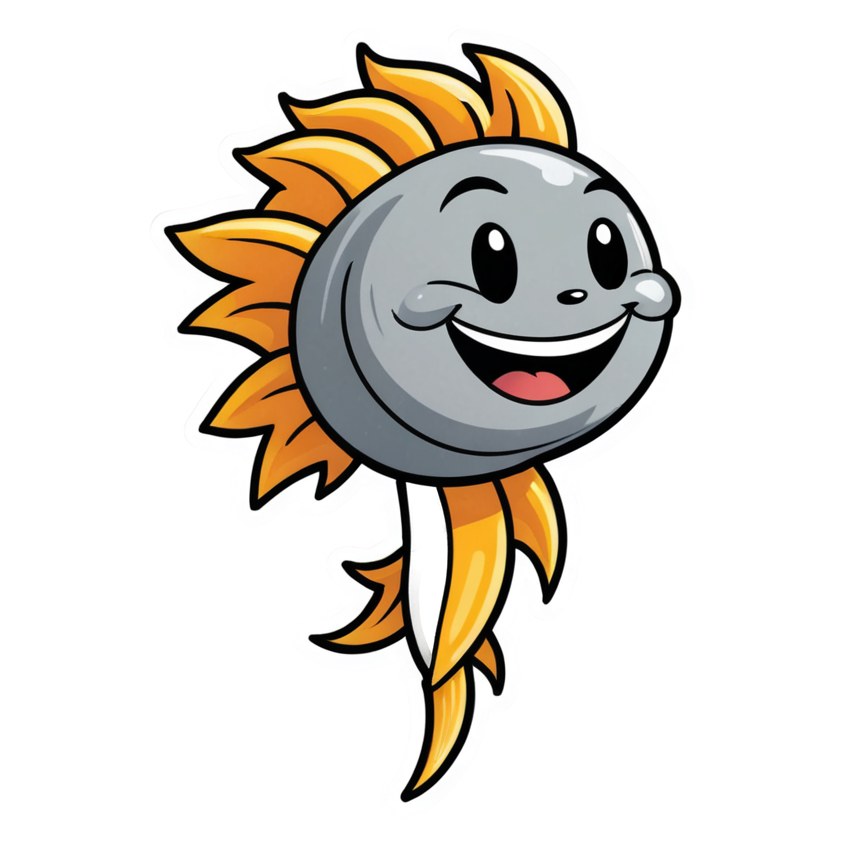 Happy Comet (papercut) — celestial stickers