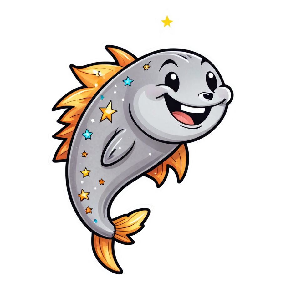 Happy Comet (watercolor) — celestial stickers