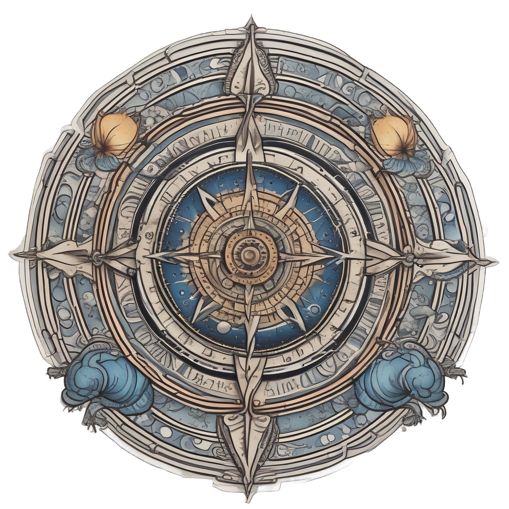 Celestial Compass Rose — celestial nursery stickers