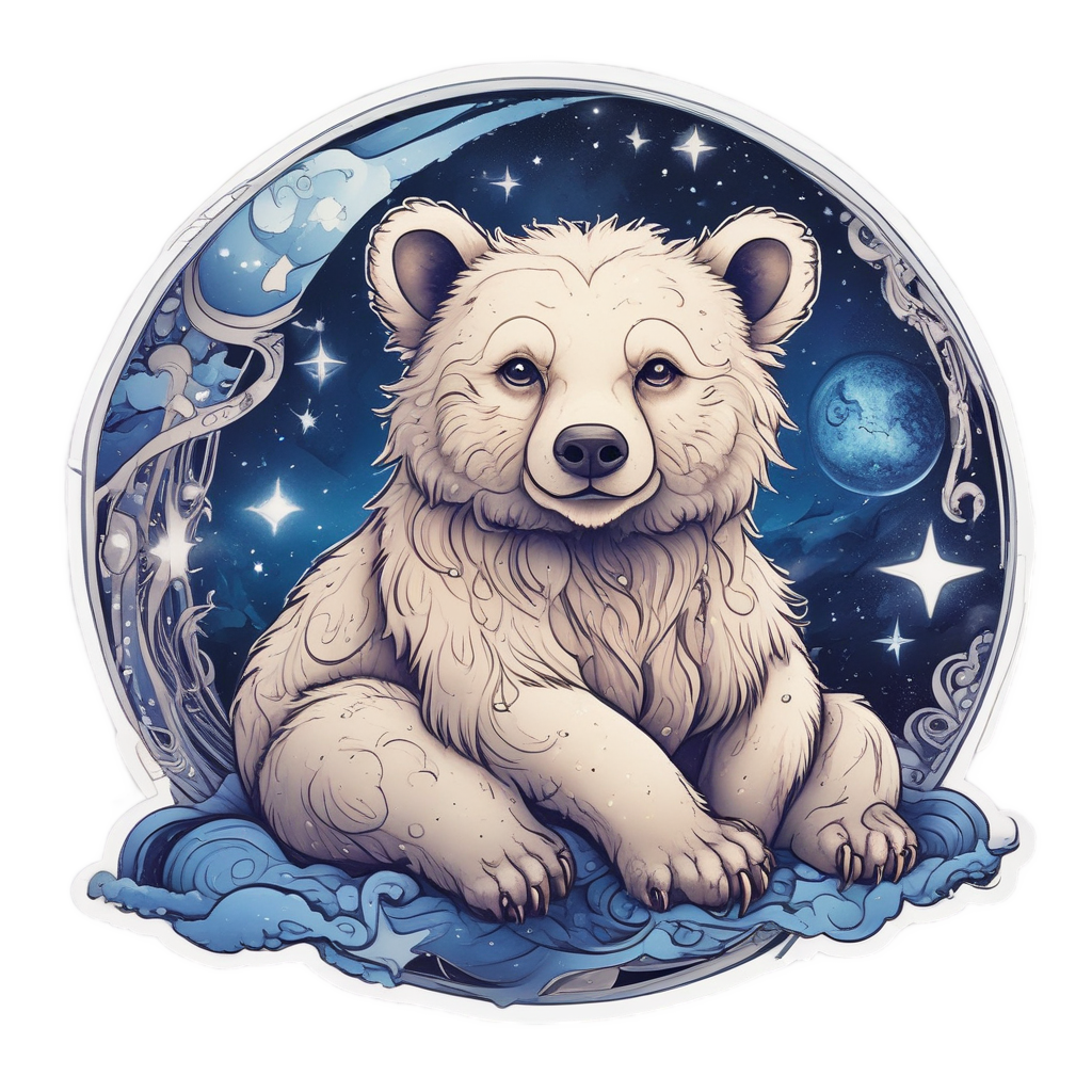 Celestial Cub Dreamer — celestial nursery stickers