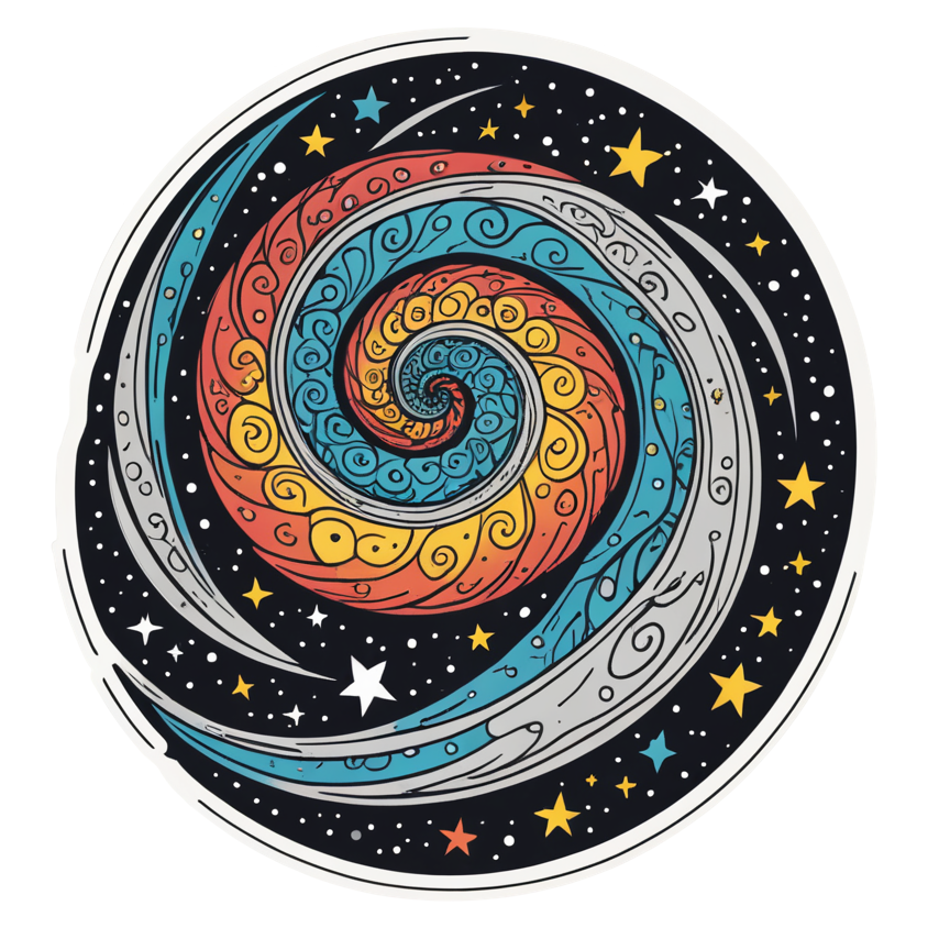 Galaxy Swirl (tattoo) — celestial stickers