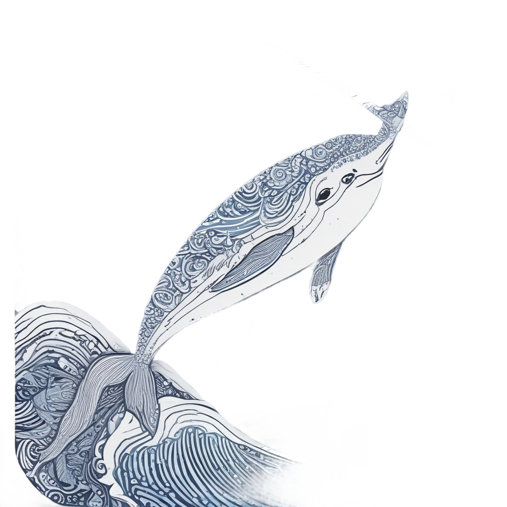 Celestial Horn Narwhal — celestial nursery stickers