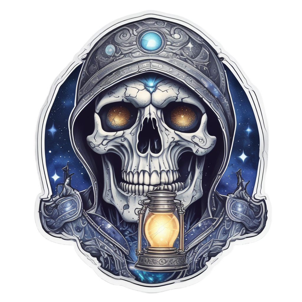 Celestial Lantern Reaper — galaxy stickers