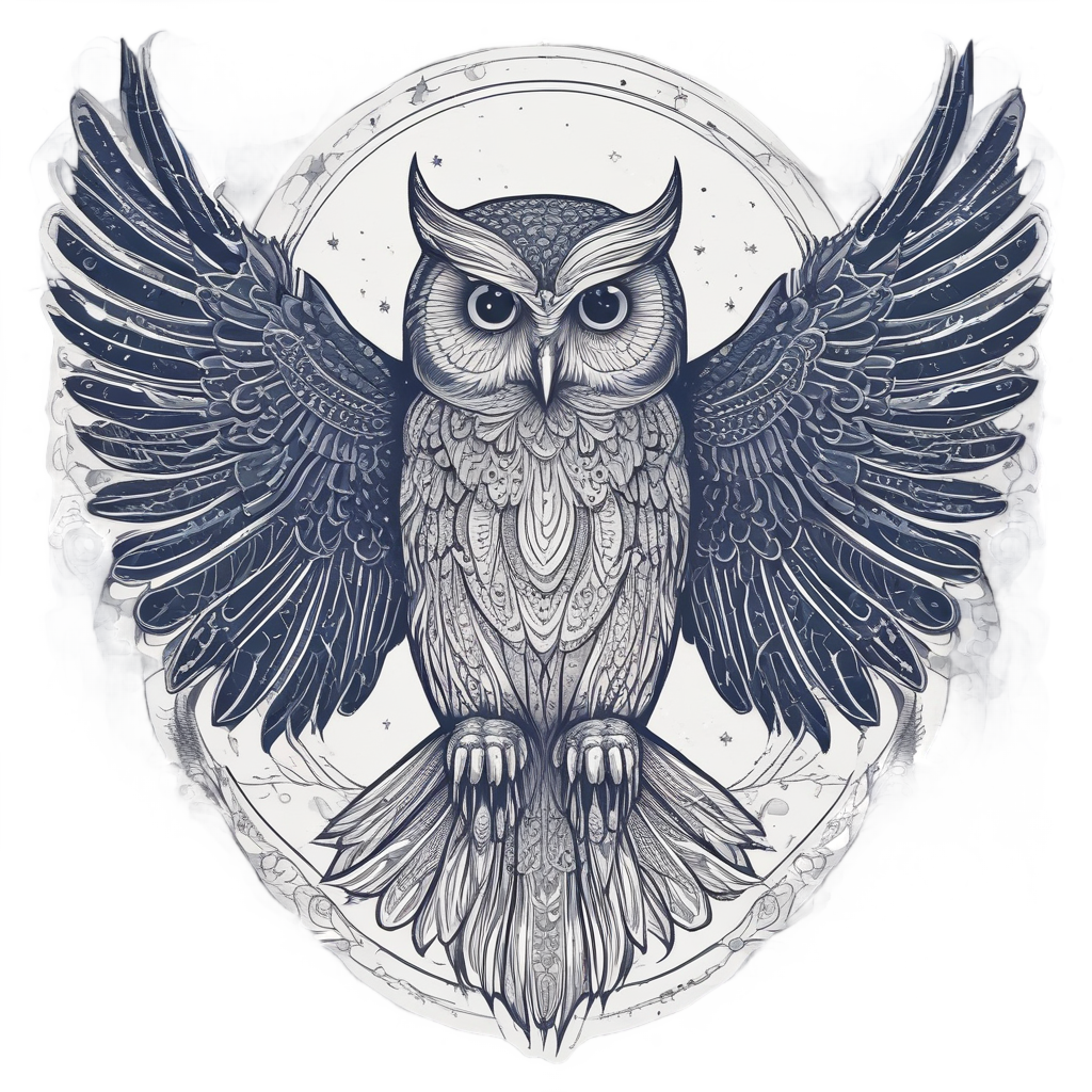 Celestial Owl Star Map — celestial nursery stickers