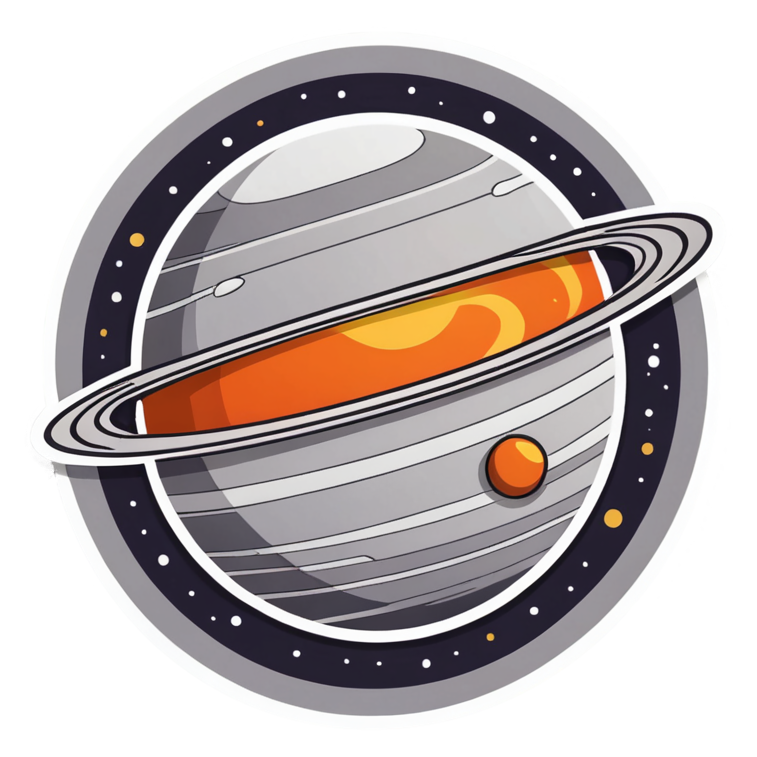 Sleepy Planet (papercut) — celestial stickers
