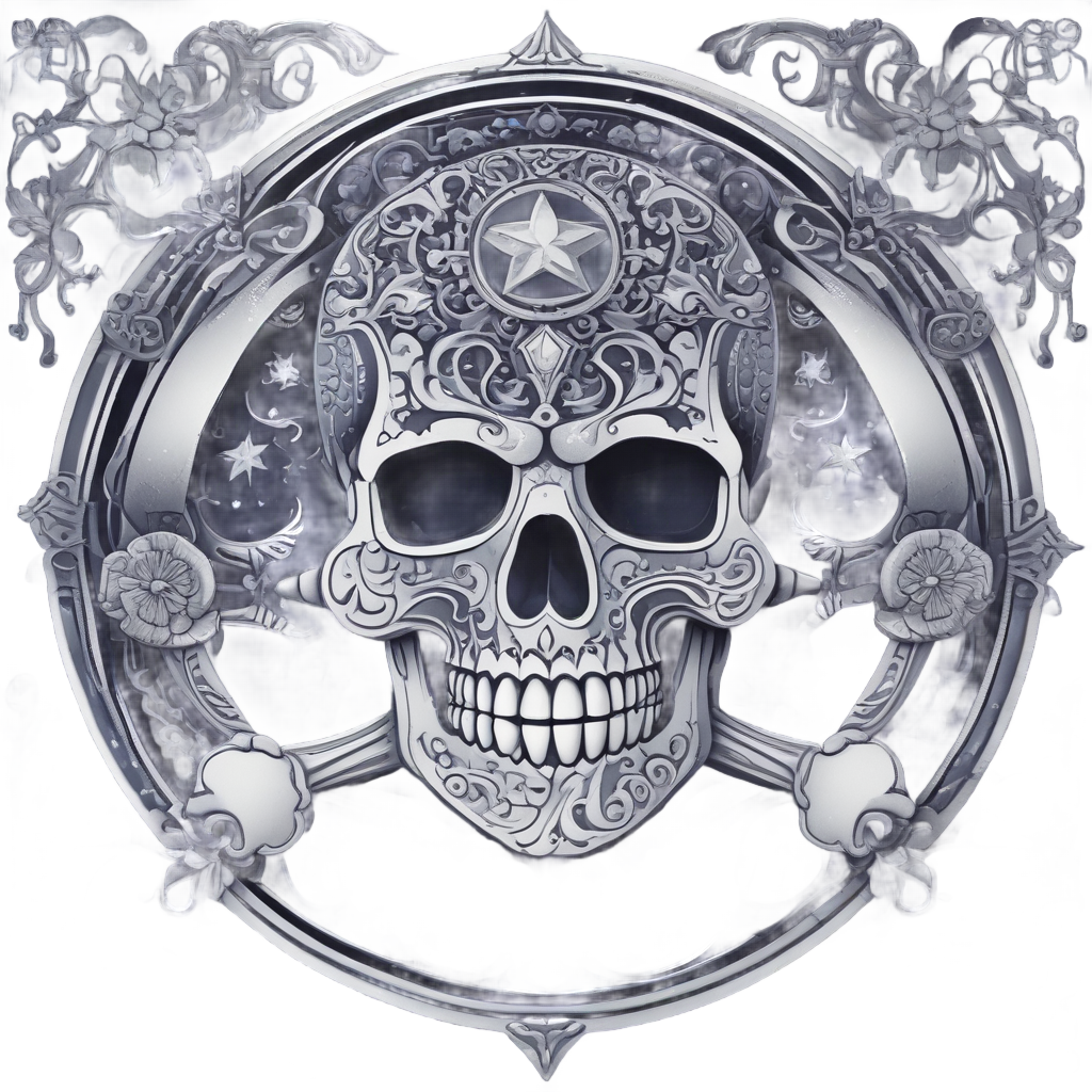 Celestial Poison Skull — moon stickers
