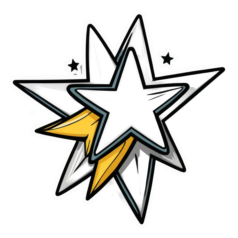 Shooting Star (tattoo) — celestial stickers