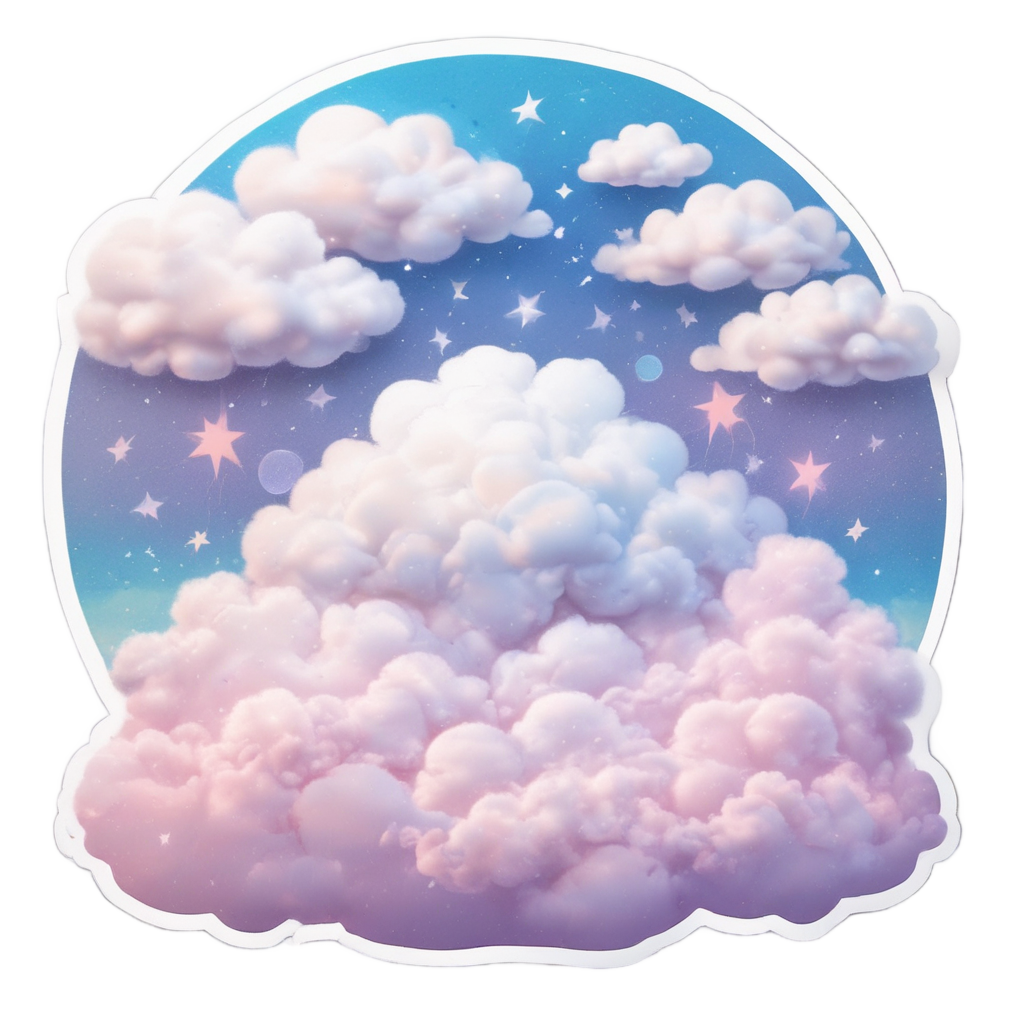 Celestial Sleeping Cloud — celestial nursery stickers