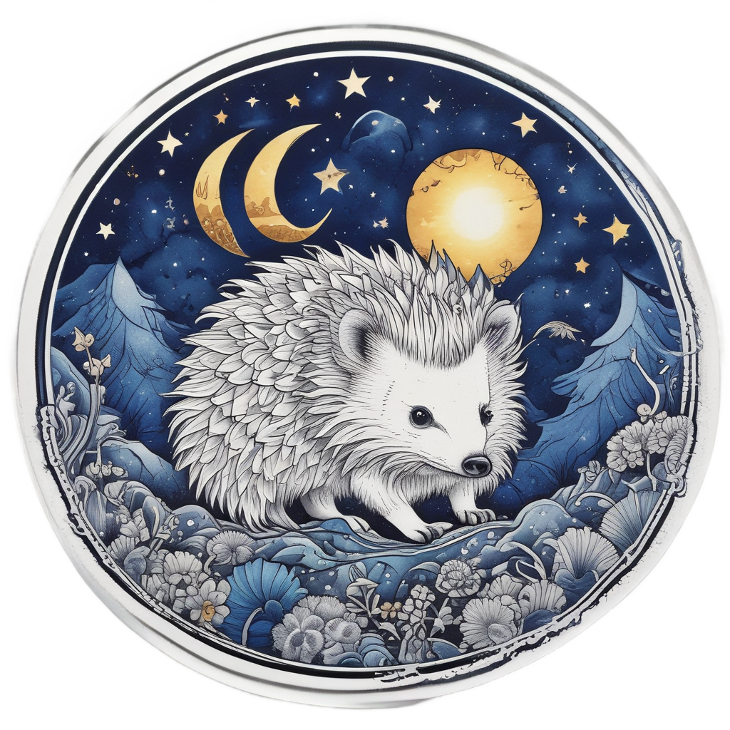 Celestial Spiny Bearer — celestial nursery stickers