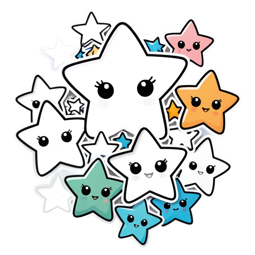 Star Cluster (kawaii) — celestial stickers