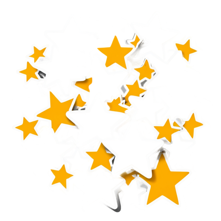 Star Cluster (lineart) — celestial stickers