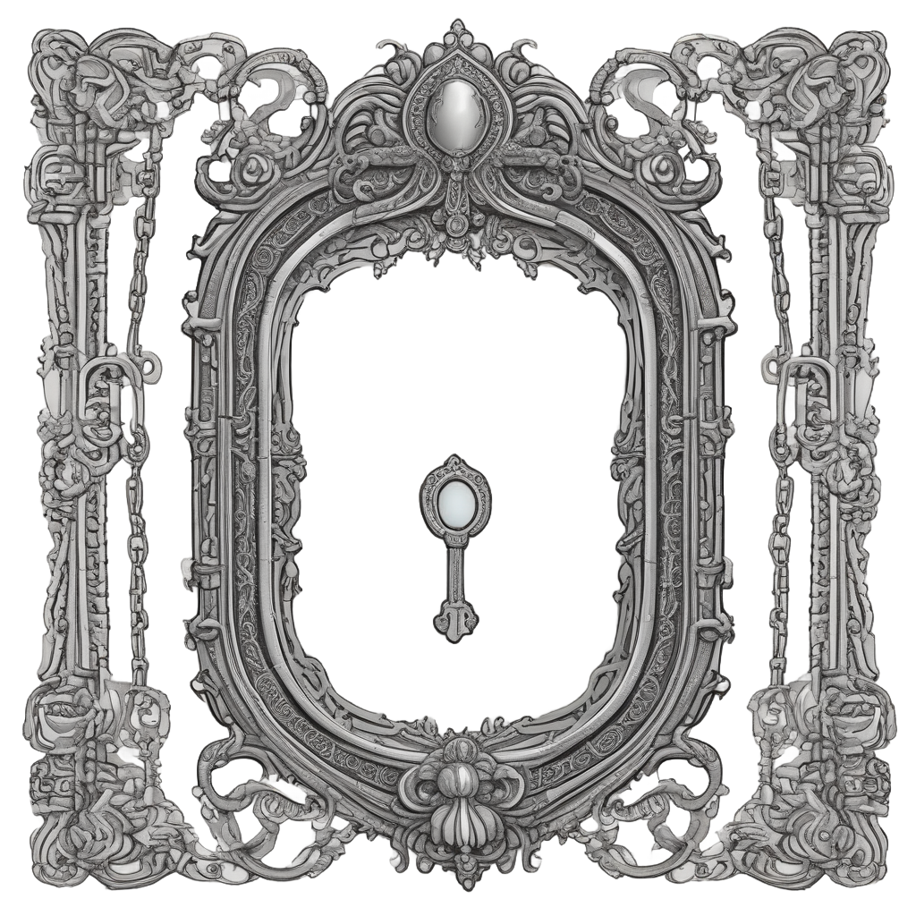 Chain Draped Mirror — victorian gothic stickers