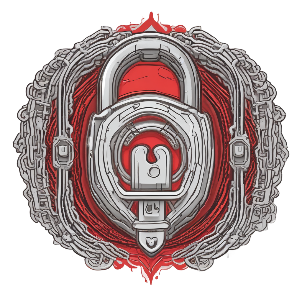 Chains and Lock Banner — open road stickers