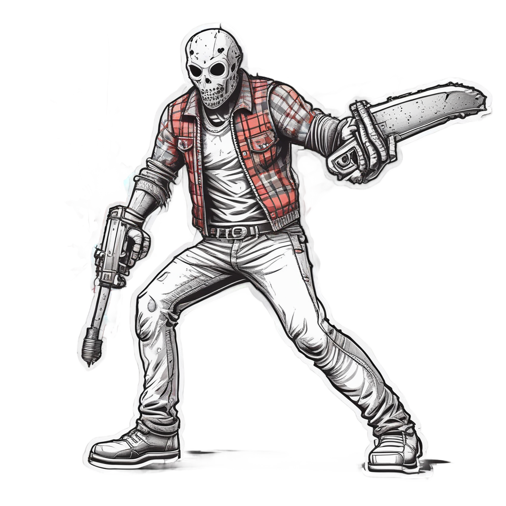 Chainsaw Lumberjack Slasher — slasher vibe stickers
