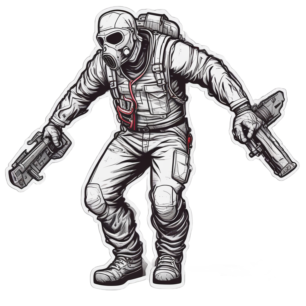 Chainsaw Wielding Maniac — slasher vibe stickers