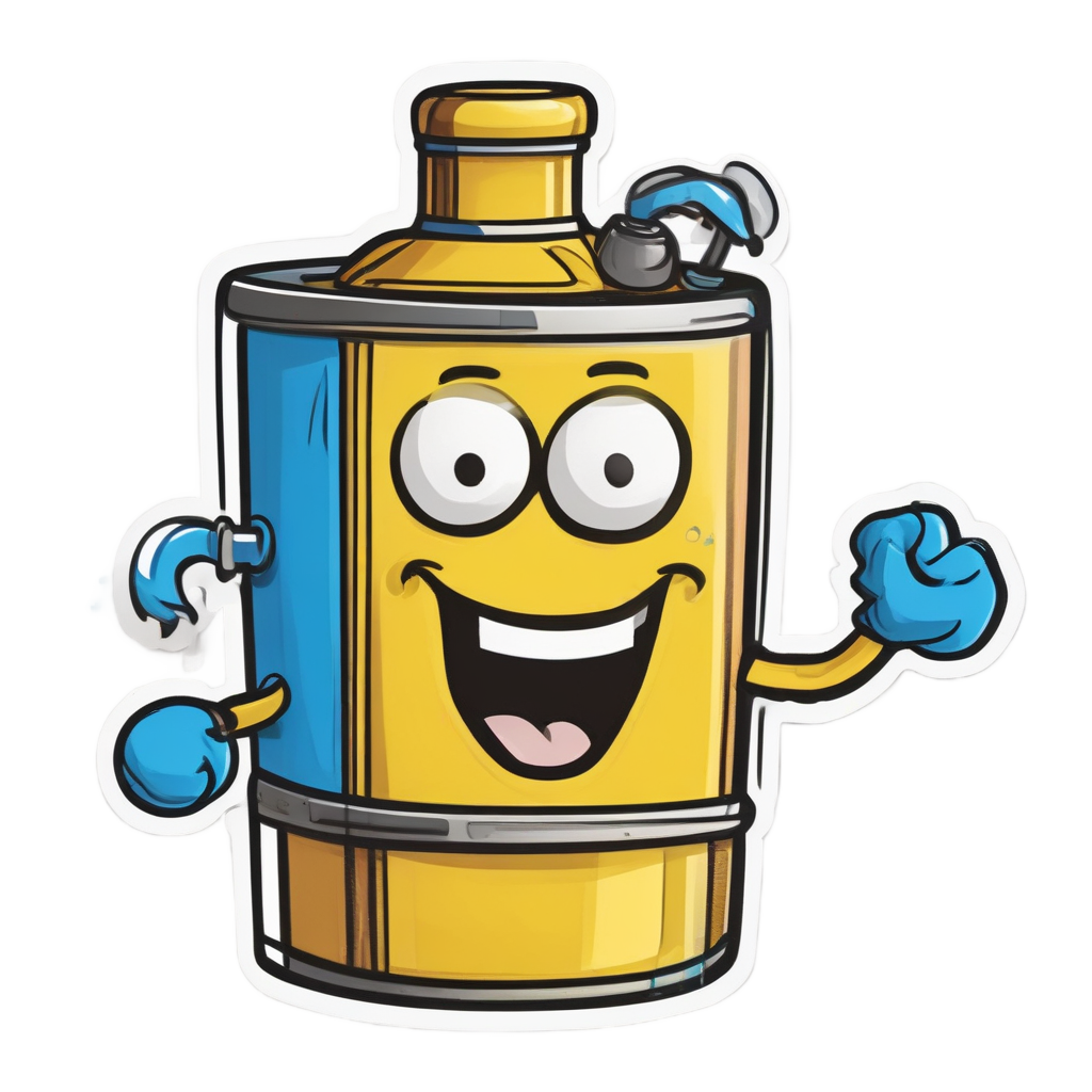 Cheerful Oil Can Dance — garage stickers