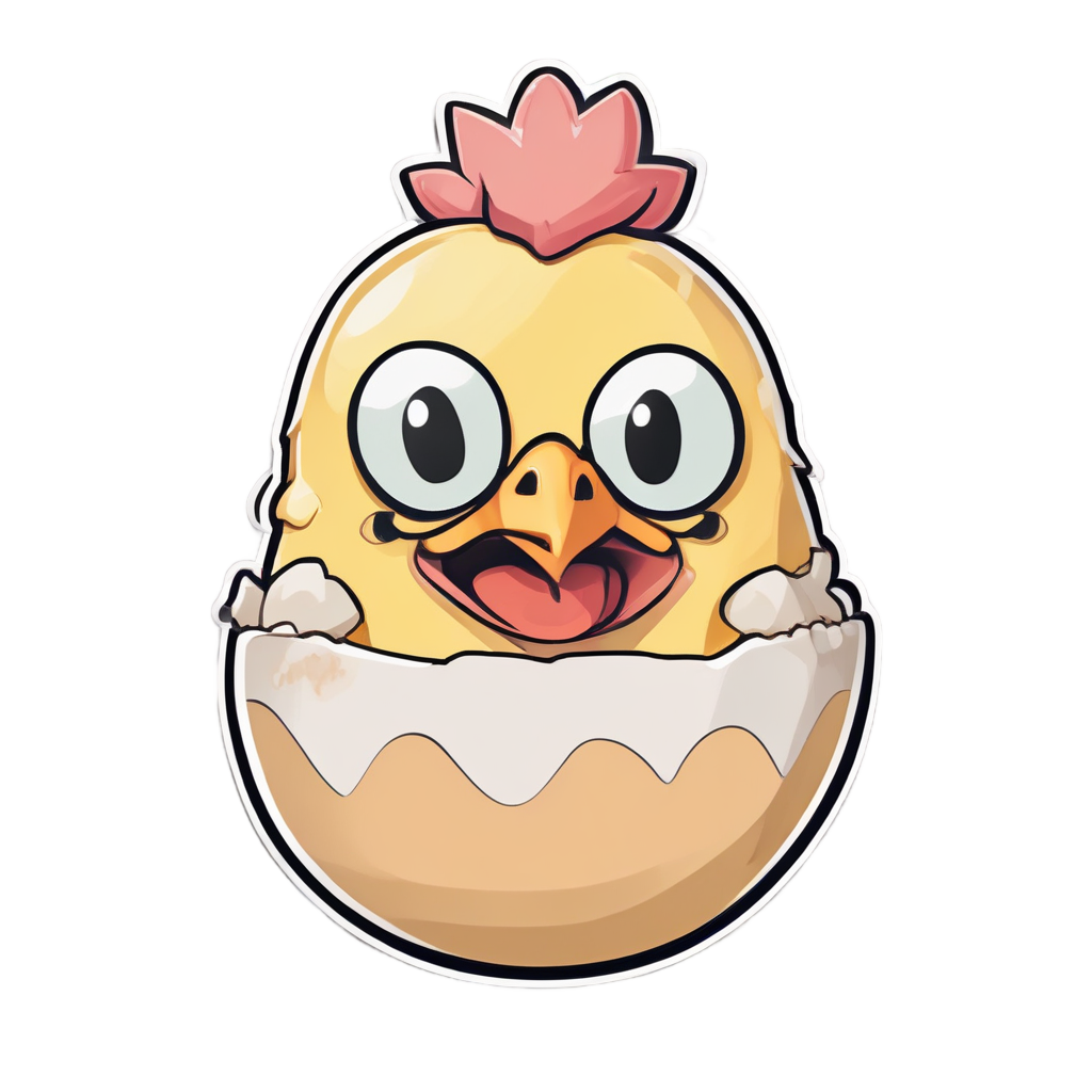 Chicken Mask Surprise — slasher vibe stickers