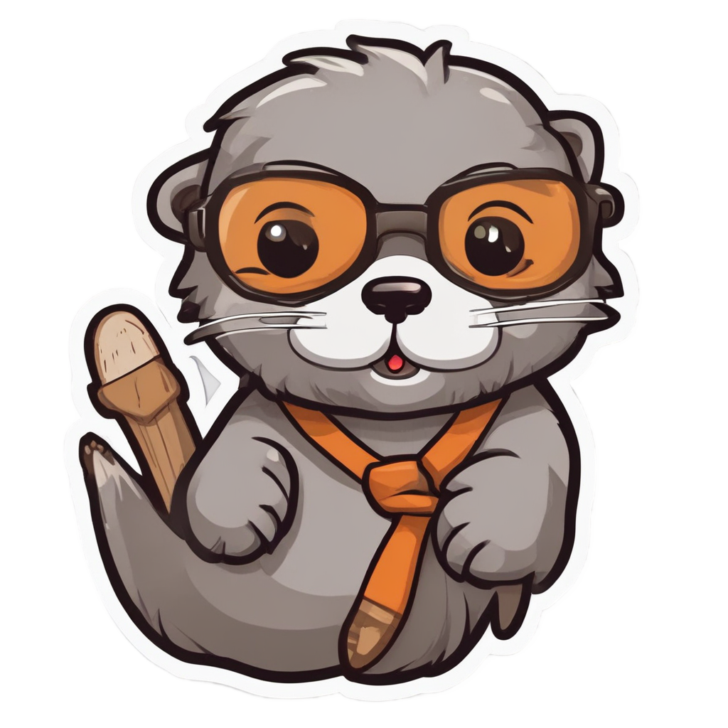 Chisel Otter Artist — garage stickers