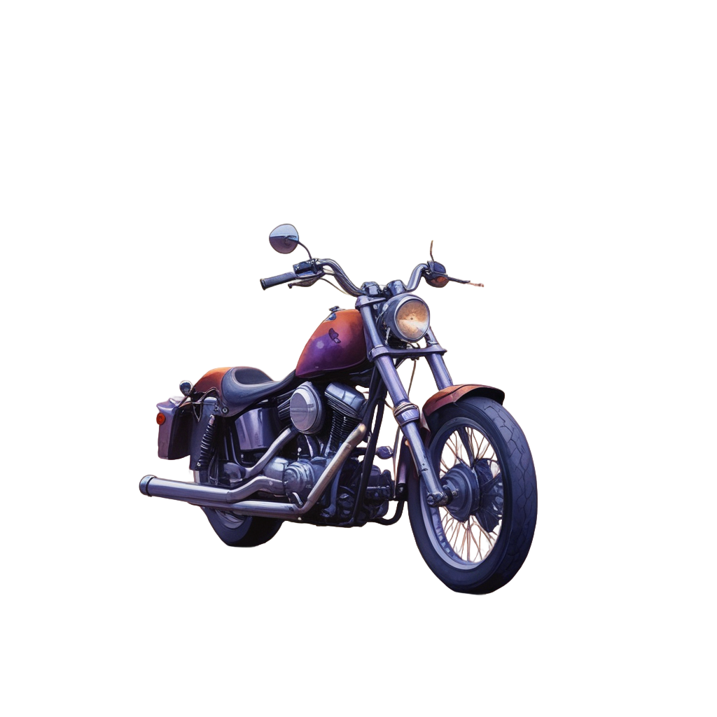 Chopper at Dawn — motorcycles stickers