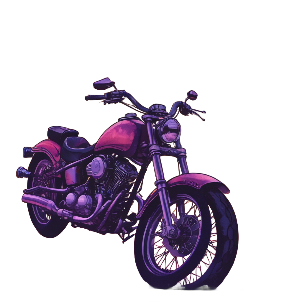 Chopper at Sunset — motorcycles stickers
