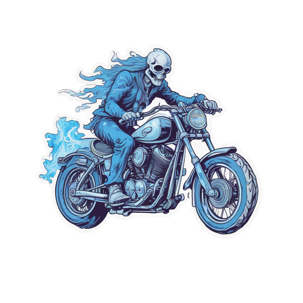 Chopper Ghost Rider — motorcycles stickers