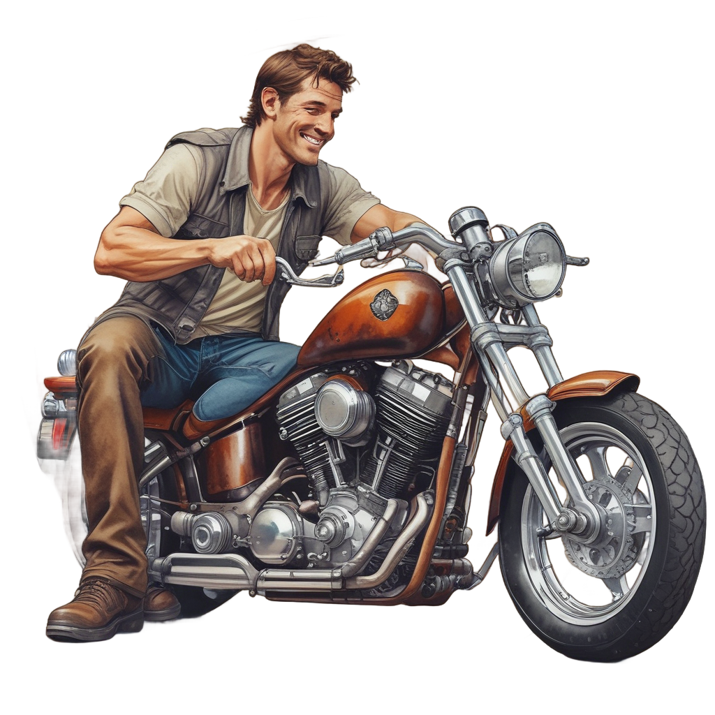 Chopper Mechanic — motorcycles stickers