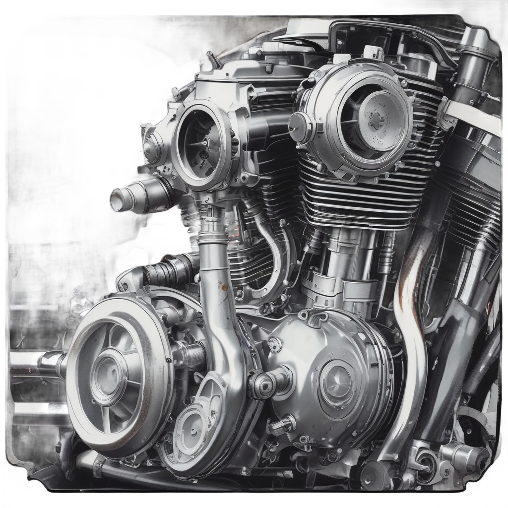 Chrome and Oil — motorcycles stickers