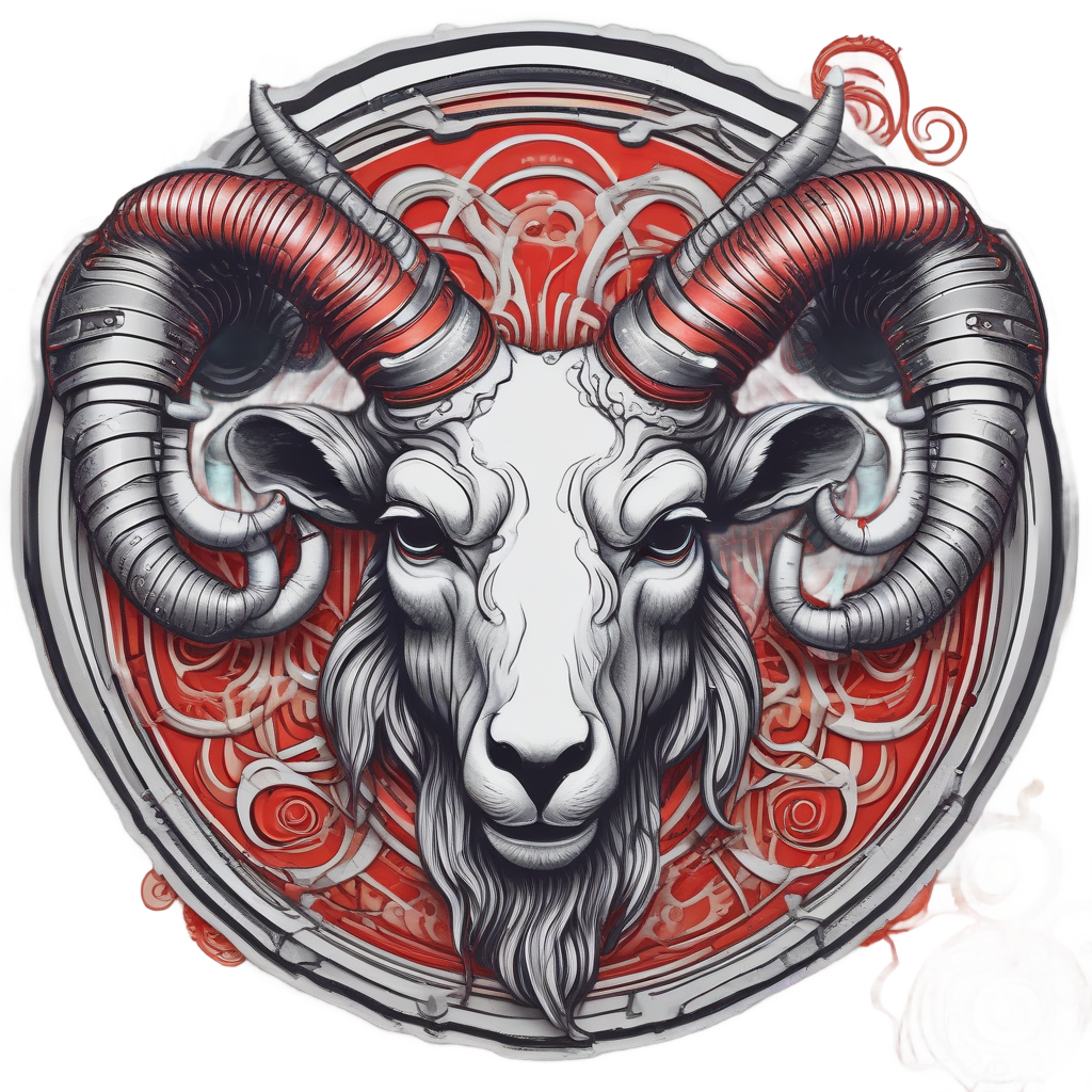 Chrome Antler Ram — outdoorsman stickers
