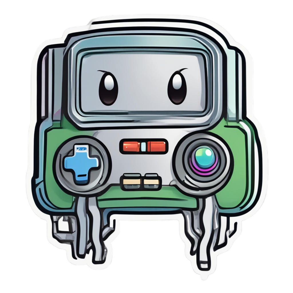Chrome Piston Gamer — gamer stickers