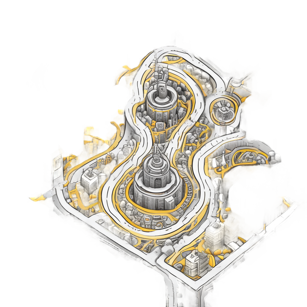 City Street Maze — open road stickers