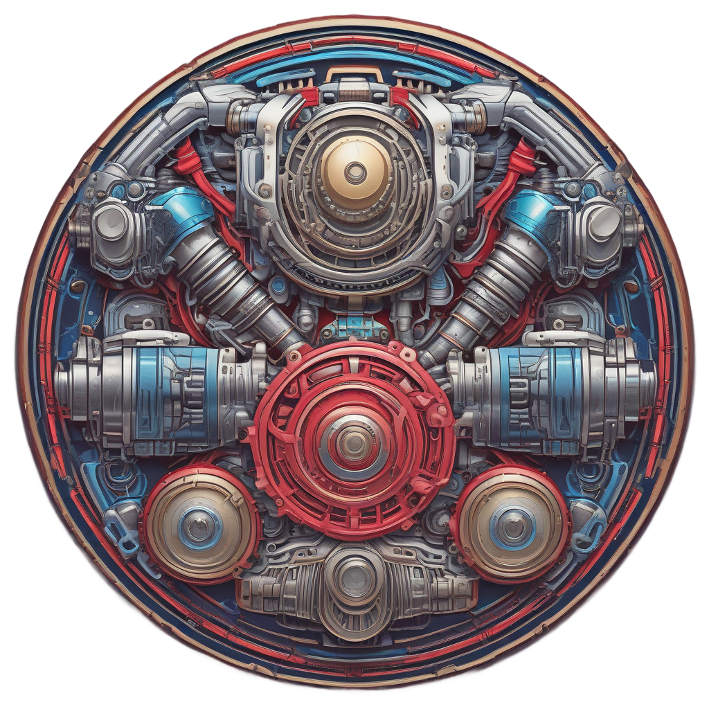 Clockwork Cafe Racer Engine — motorcycles stickers