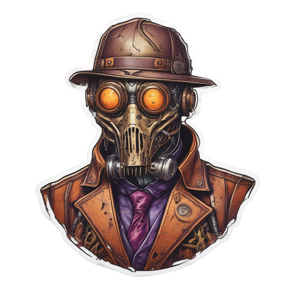 Clockwork Carnage — slasher vibe stickers