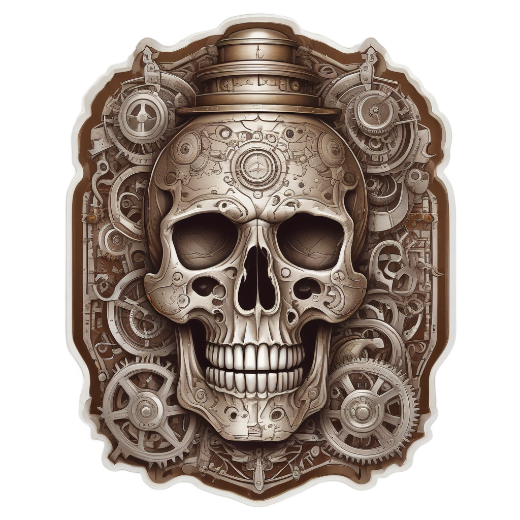 Clockwork Lantern Gear — reaper skull stickers