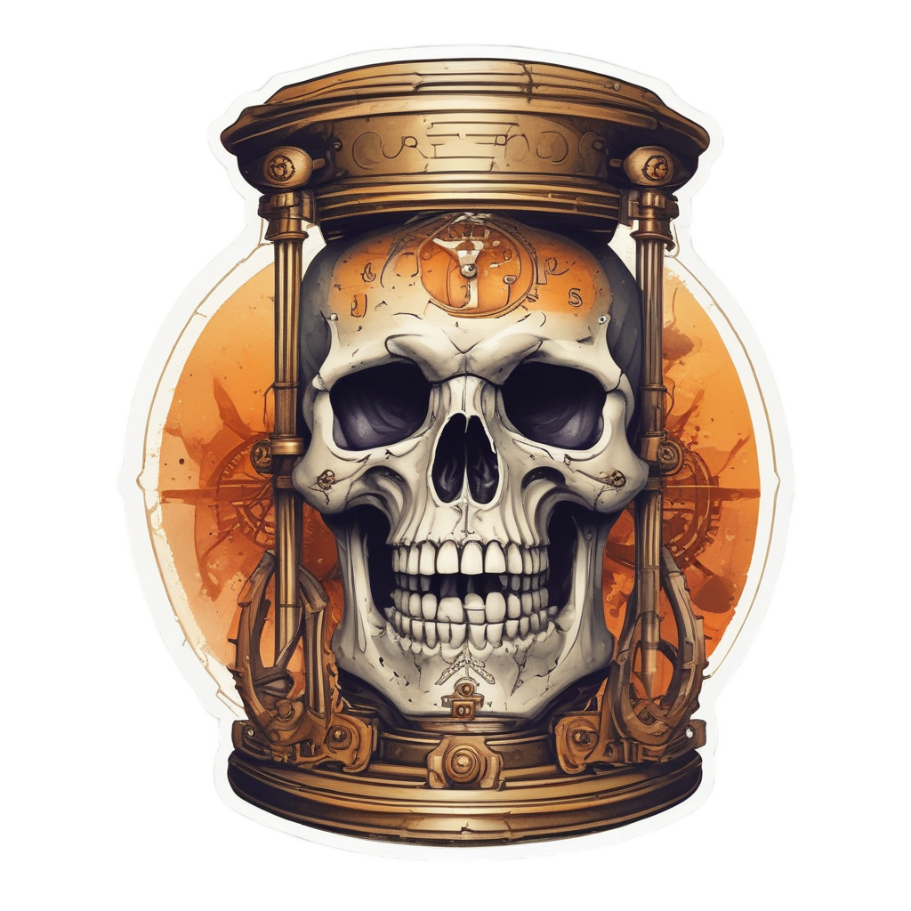 Clockwork Reaper Skull — reaper skull stickers