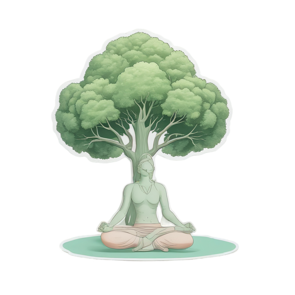 Cloud and Star Yoga Time — celestial nursery stickers