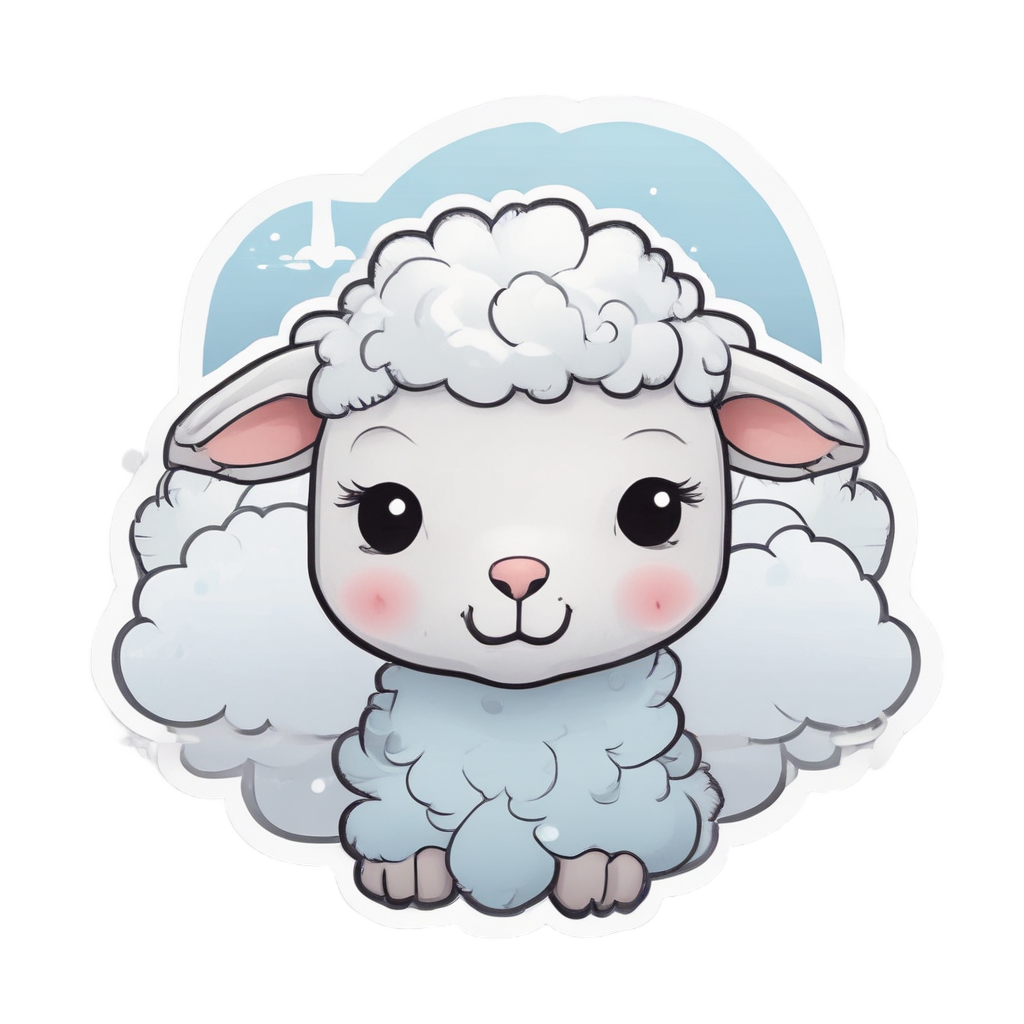 Cloud Antler Lamb — outdoorsman stickers