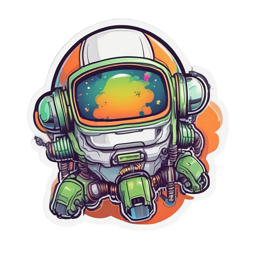 Cloud Astronaut — celestial nursery stickers