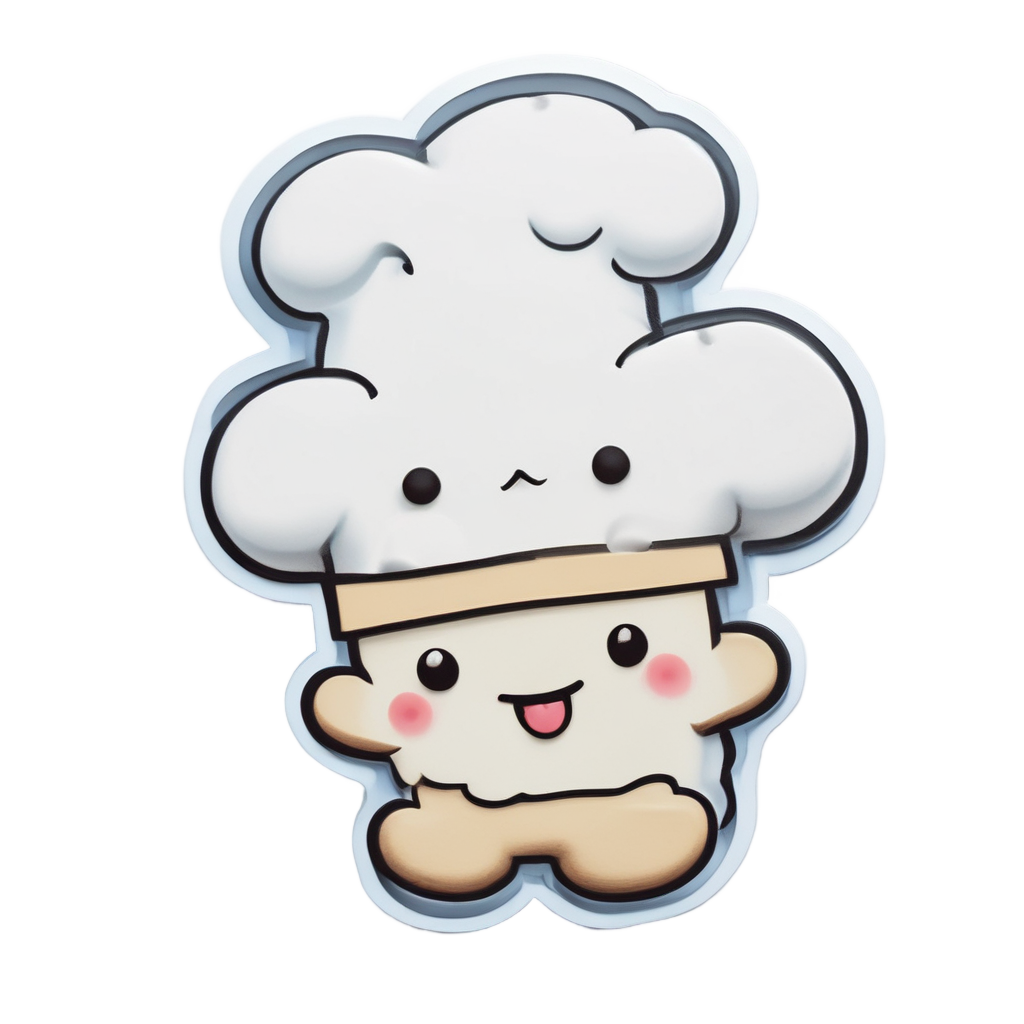 Cloud Baker Chef — celestial nursery stickers