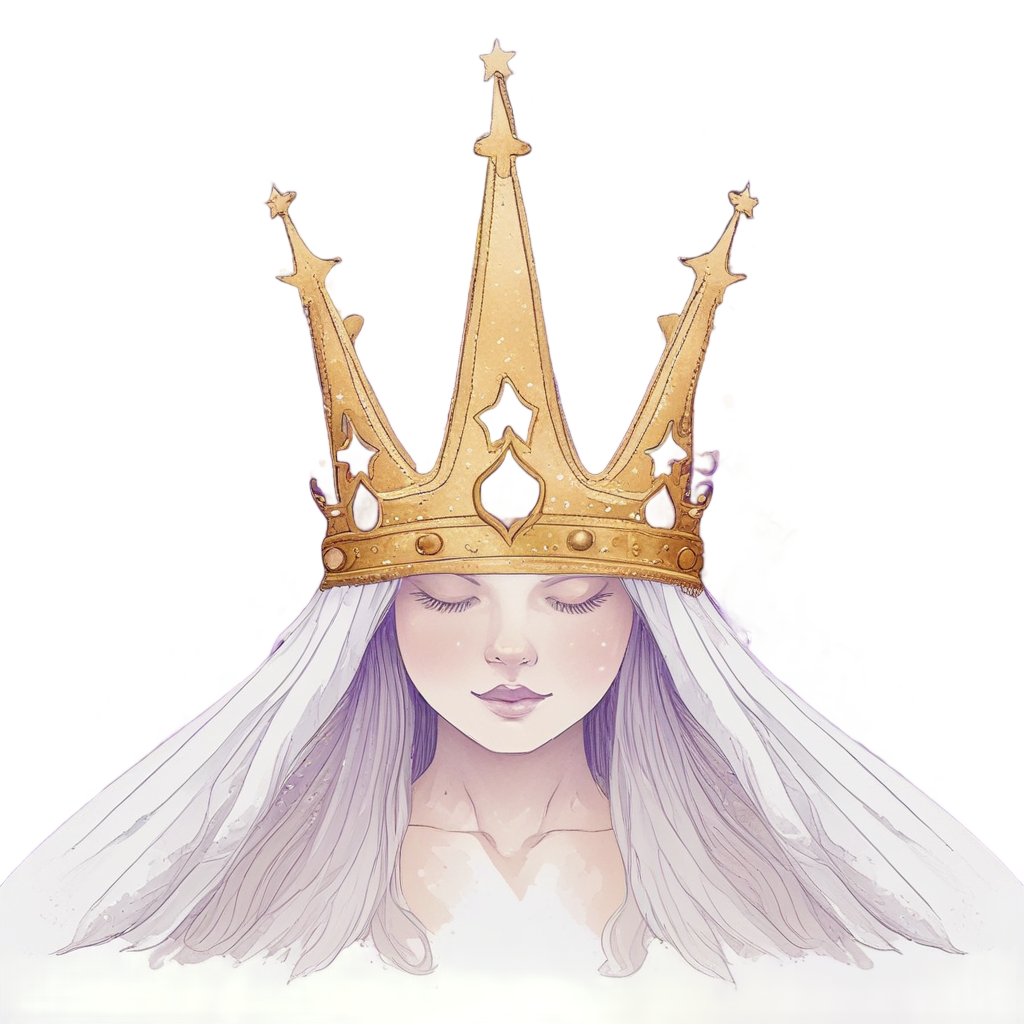 Cloud Wearing Star Crown — celestial nursery stickers