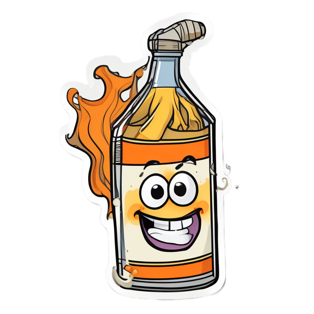 Clumsy Oil Can Trip — garage stickers