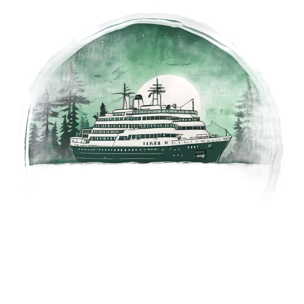 Coastal Green Cruiser — motorcycles stickers