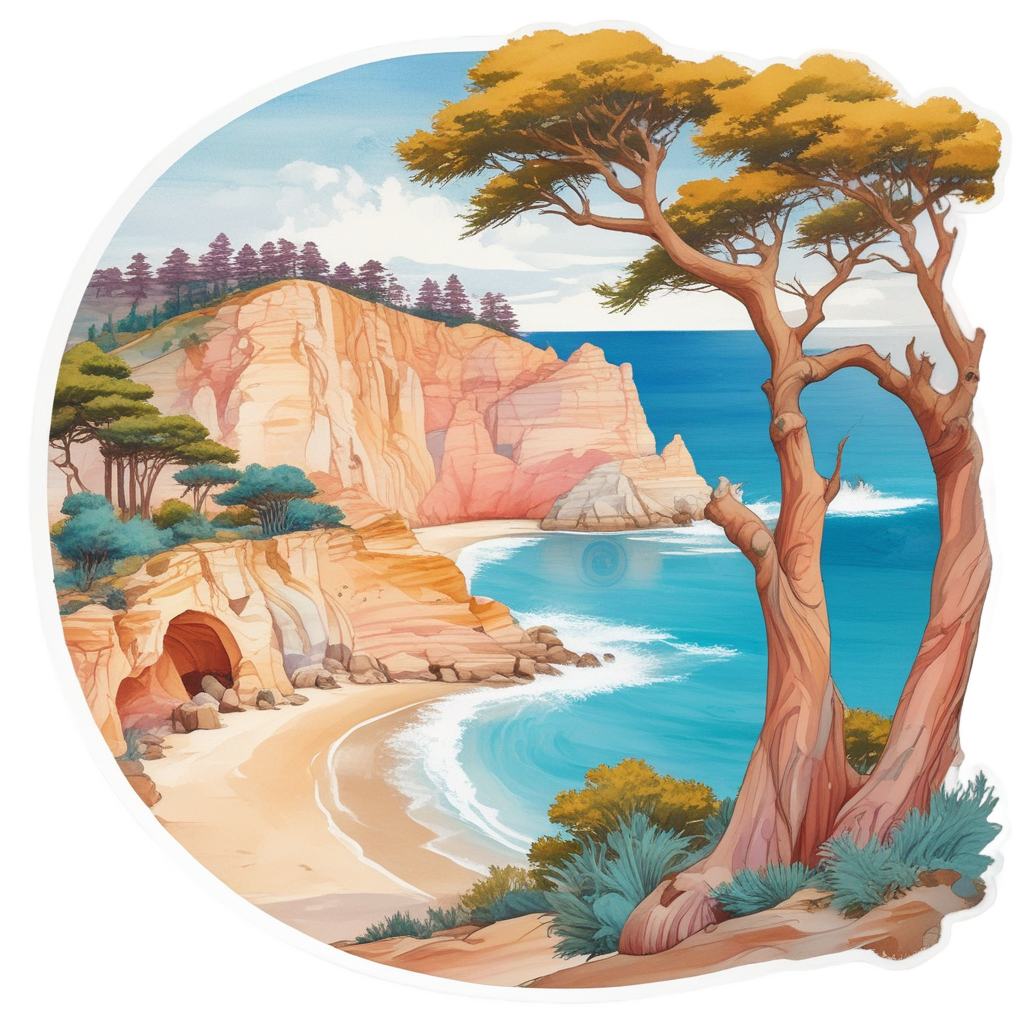 Coastal Road Wanderer — open road stickers