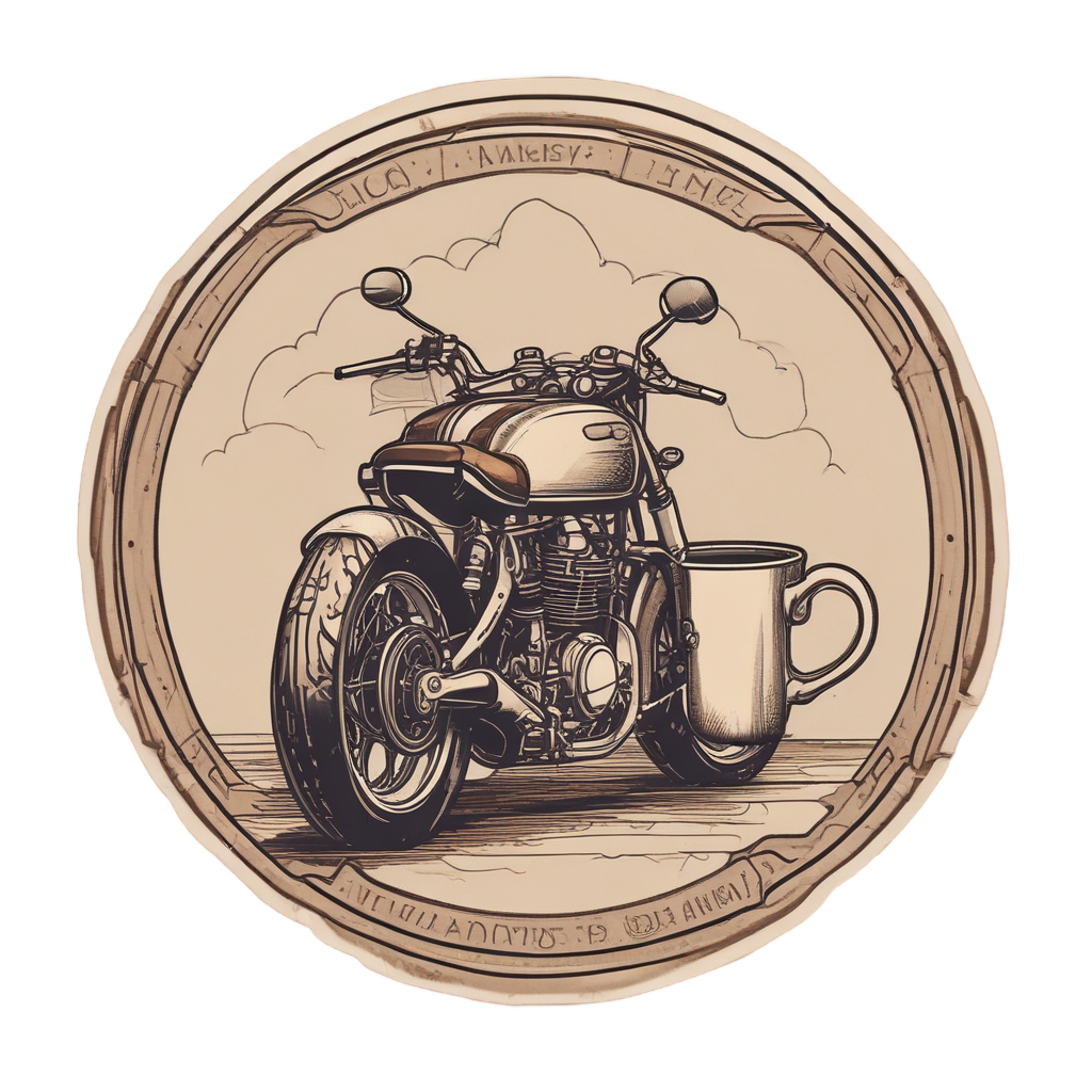 Coffee and Racer — motorcycles stickers