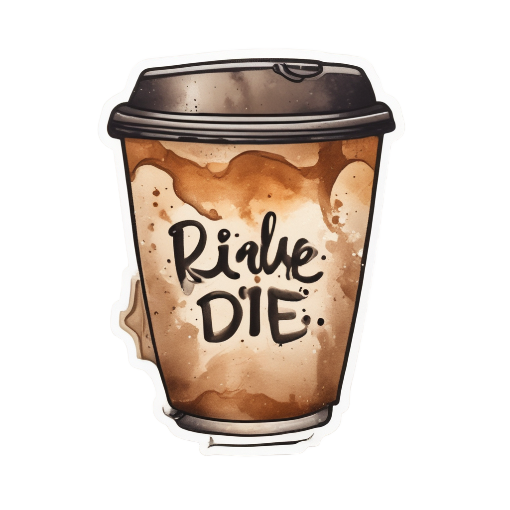 Coffee Cup Banner — open road stickers