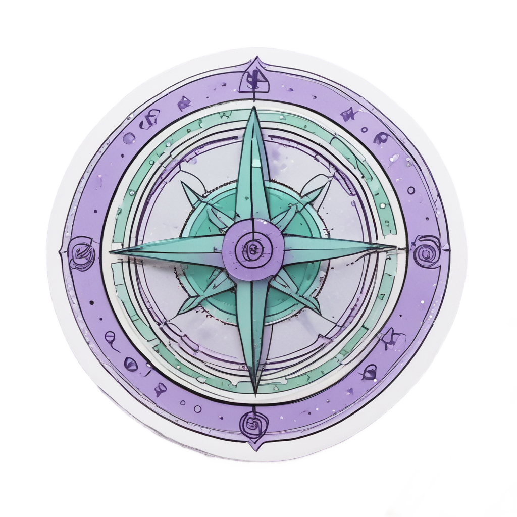 Compass Confident — open road stickers