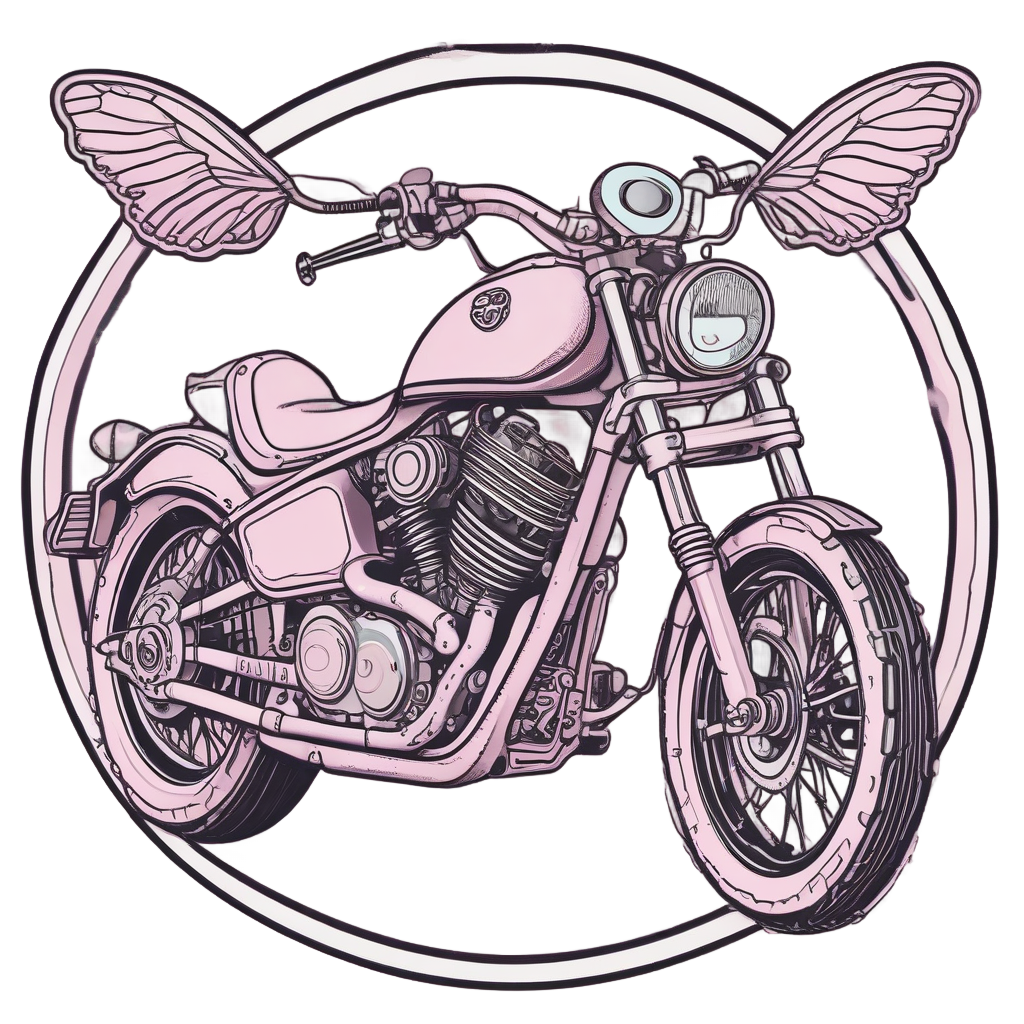 Compassion Chopper Scene — motorcycles stickers
