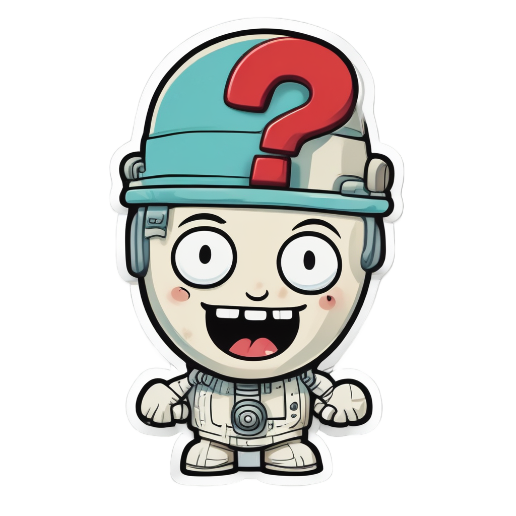 Confused Spark with Question — garage stickers
