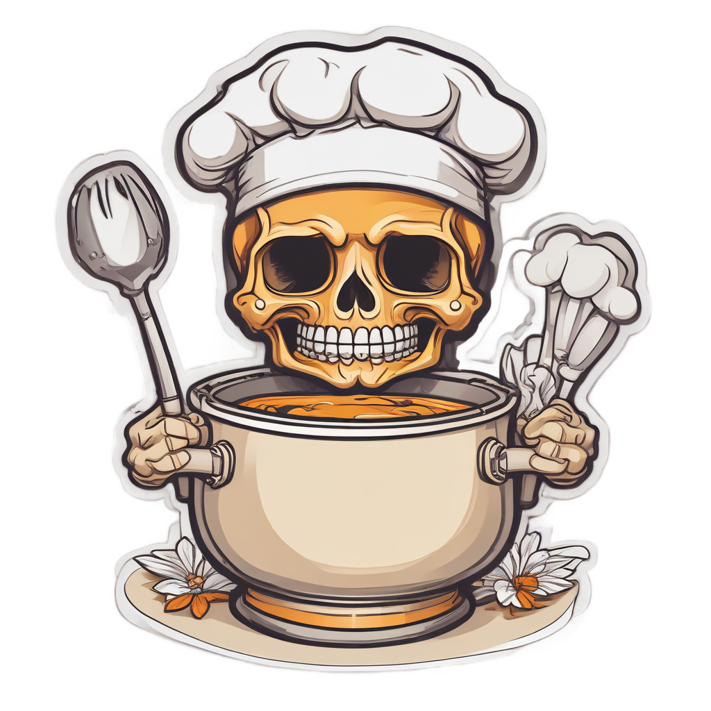 Cooking Daisy Chef — food & drink stickers