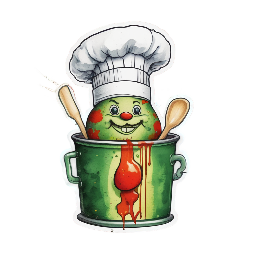 Cooking Spark Plug Chef — garage stickers